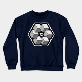 Cosmic Hex Cubes Crewneck Sweatshirt